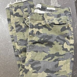 Camouflage Skinny cutoff Jeans